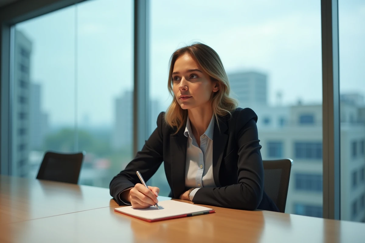 Jeune femme esquissant des idées lors d